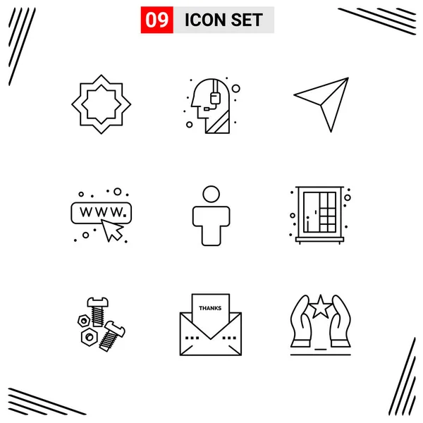 Set Universal Creative Icons Simply Vector Illustrations Web Mobile Apps — Stock Vector