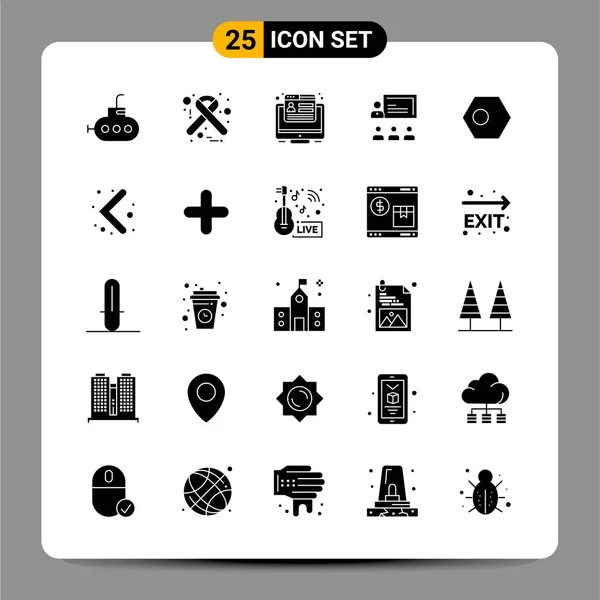 Conjunto Iconos Creativos Universales Simplemente Vector Ilustraciones Para Aplicaciones Web — Vector de stock