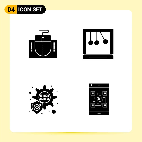 Conjunto Iconos Creativos Universales Simplemente Vector Ilustraciones Para Aplicaciones Web — Vector de stock