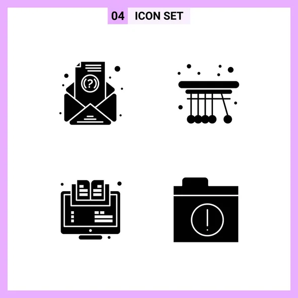 Conjunto Iconos Creativos Universales Simplemente Vector Ilustraciones Para Aplicaciones Web — Vector de stock