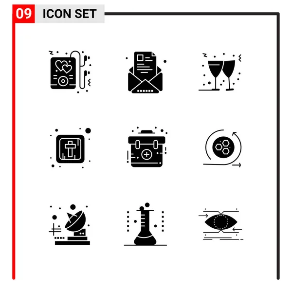 Set Dari Ikon Kreatif Universal Cukup Ilustrasi Vektor Untuk Aplikasi - Stok Vektor