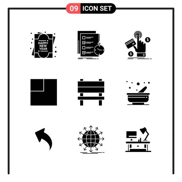 Conjunto Iconos Creativos Universales Simplemente Vector Ilustraciones Para Aplicaciones Web — Archivo Imágenes Vectoriales