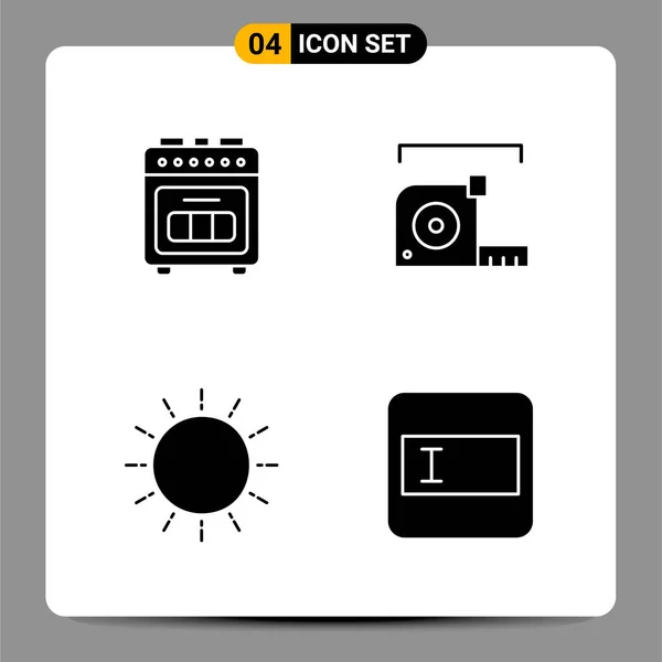 Conjunto Iconos Creativos Universales Simplemente Vector Ilustraciones Para Aplicaciones Web — Archivo Imágenes Vectoriales