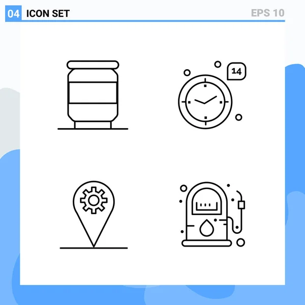 Set of 25 Universal Business Icons Vector — Stock Vector