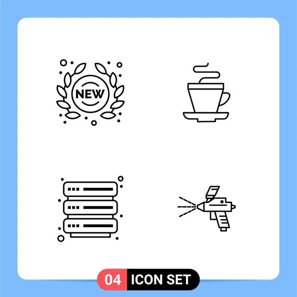 Conjunto Iconos Creativos Universales Simplemente Vector Ilustraciones Para Aplicaciones Web — Vector de stock