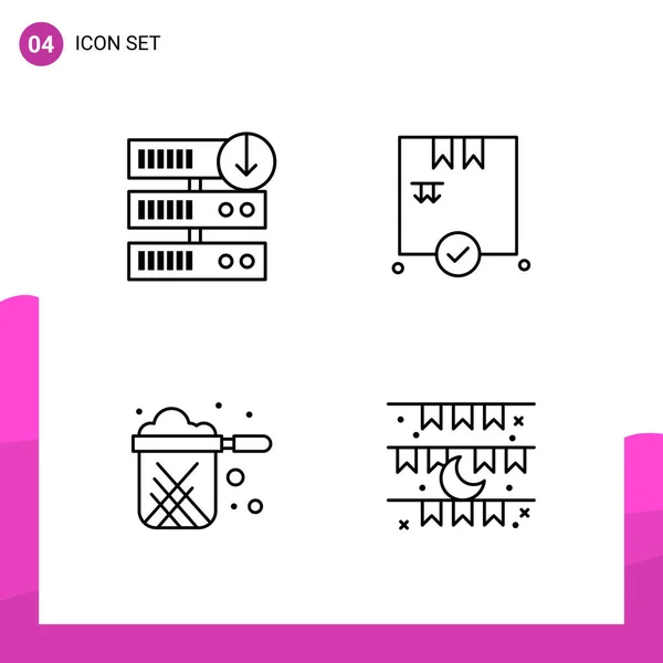 Set of 25 Universal Business Icons Vector — Stock Vector