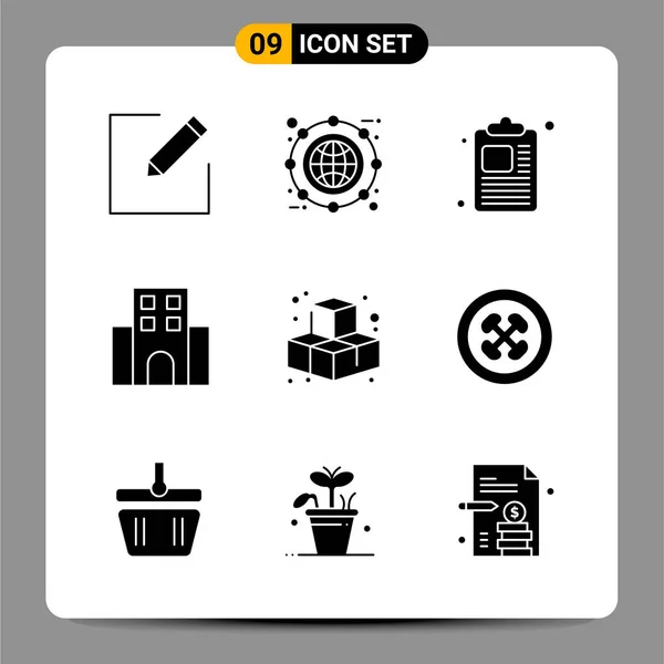 Conjunto Iconos Creativos Universales Simplemente Vector Ilustraciones Para Aplicaciones Web — Archivo Imágenes Vectoriales