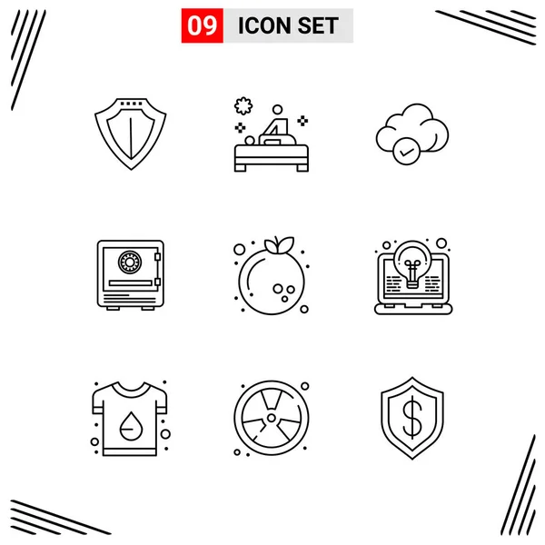 Set de 25 iconos de negocio universales Vector — Vector de stock