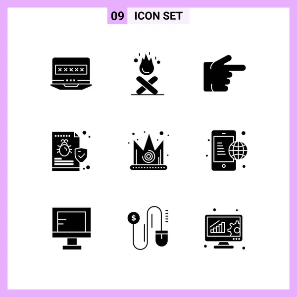 Set de 25 iconos de negocio universales Vector — Vector de stock