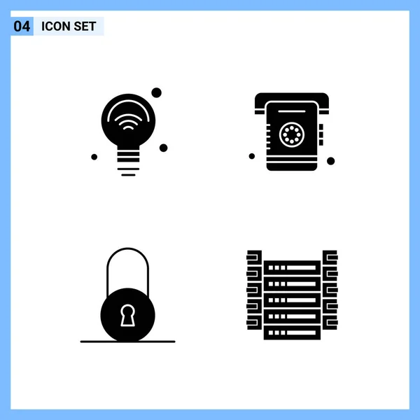 Set Universeller Kreativer Symbole Einfach Vektorillustrationen Für Web Und Mobile — Stockvektor