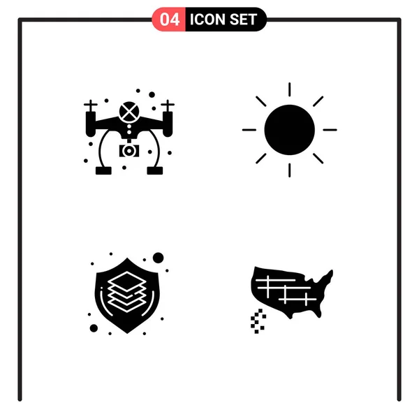 Conjunto Iconos Creativos Universales Simplemente Vector Ilustraciones Para Aplicaciones Web — Vector de stock