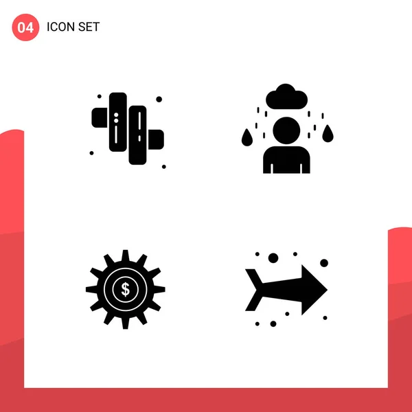 Set Universal Creative Icons Vector Illustration — Stock Vector