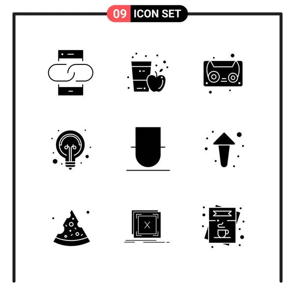 Conjunto Iconos Creativos Universales Simplemente Vector Ilustraciones Para Aplicaciones Web — Archivo Imágenes Vectoriales