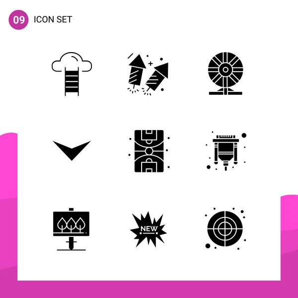 Conjunto Iconos Creativos Universales Simplemente Vector Ilustraciones Para Aplicaciones Web — Vector de stock