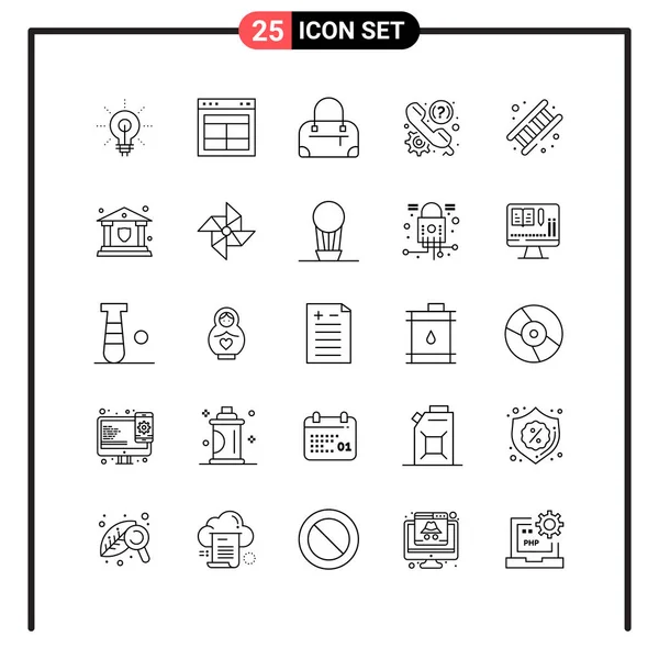 Set Universal Creative Icons Simply Vector Illustrations Web Mobile Apps — Stock Vector