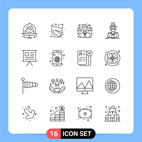 Set Universal Creative Icons Simply Vector Illustrations Web Mobile Apps — Stock Vector