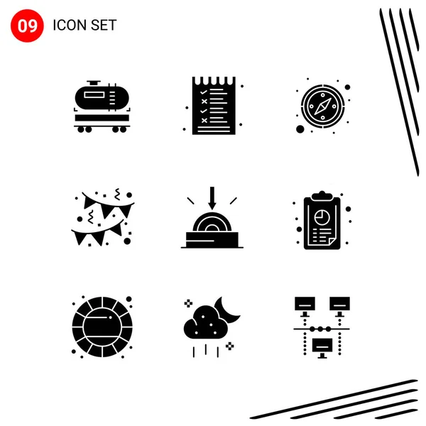 Set Universal Creative Icons Vector Illustration — Stock Vector