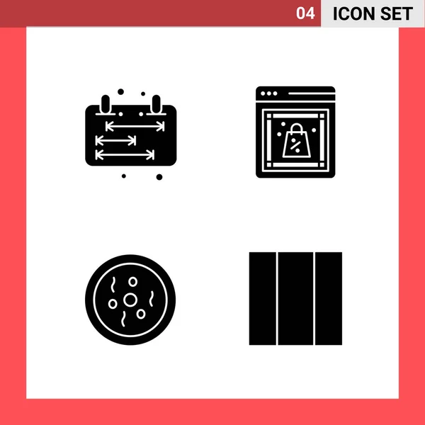 Conjunto Iconos Creativos Universales Simplemente Vector Ilustraciones Para Aplicaciones Web — Archivo Imágenes Vectoriales