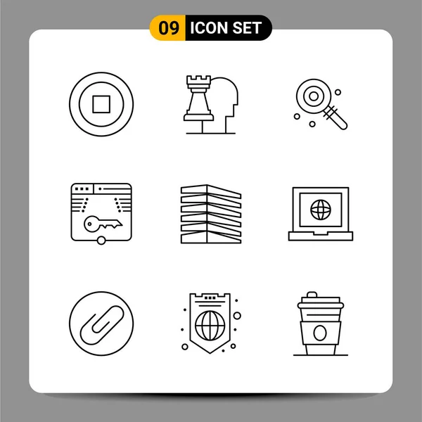 Set of 25 Universal Business Icons Vector — Stock Vector