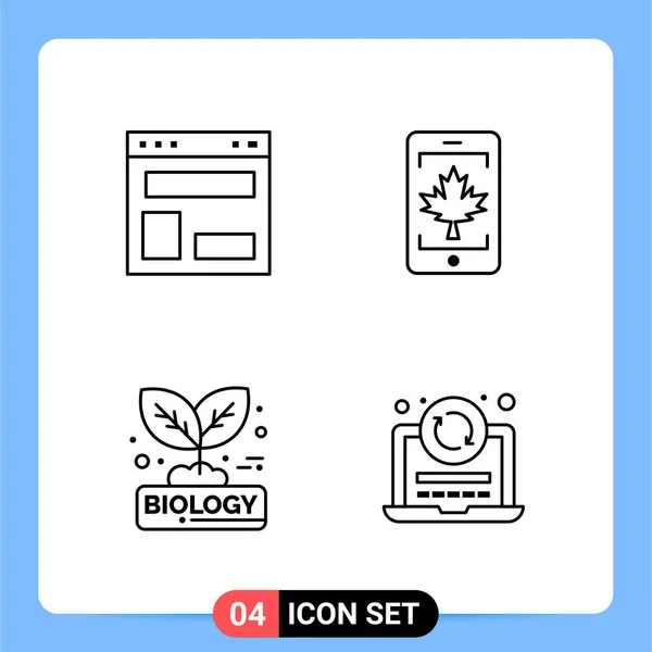 Set Universal Creative Icons Simply Vector Illustrations Web Mobile Apps — Stock Vector