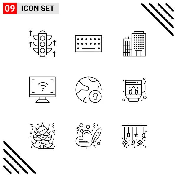 Set de 25 iconos de negocio universales Vector — Vector de stock