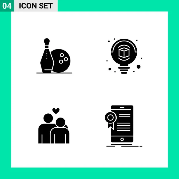 Conjunto Iconos Creativos Universales Simplemente Vector Ilustraciones Para Aplicaciones Web — Vector de stock