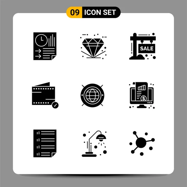 Conjunto Iconos Creativos Universales Simplemente Vector Ilustraciones Para Aplicaciones Web — Vector de stock