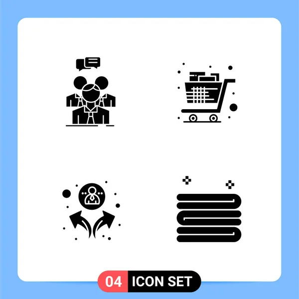 Conjunto Iconos Creativos Universales Simplemente Vector Ilustraciones Para Aplicaciones Web — Vector de stock