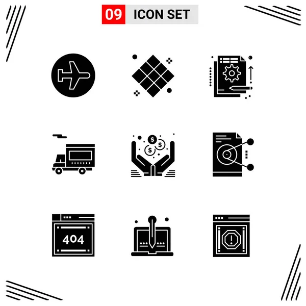 Conjunto Iconos Creativos Universales Simplemente Vector Ilustraciones Para Aplicaciones Web — Vector de stock