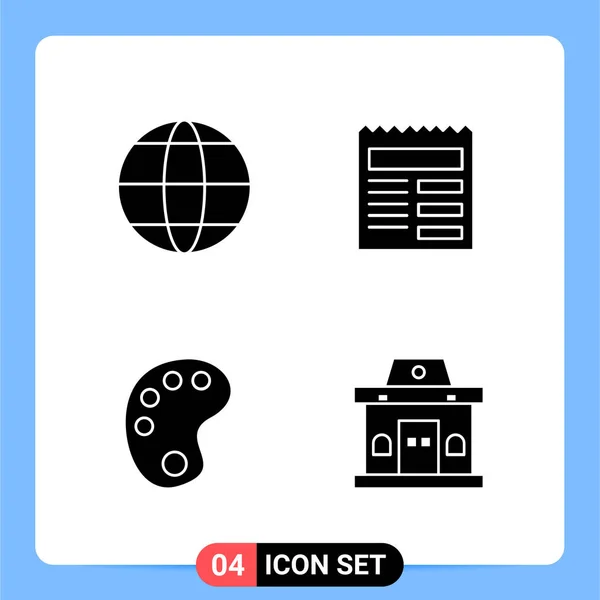 Conjunto Iconos Creativos Universales Simplemente Vector Ilustraciones Para Aplicaciones Web — Vector de stock