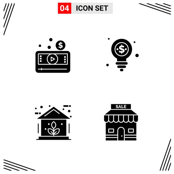 Conjunto Iconos Creativos Universales Simplemente Vector Ilustraciones Para Aplicaciones Web — Archivo Imágenes Vectoriales