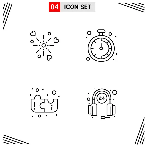 Set de 25 iconos de negocio universales Vector — Archivo Imágenes Vectoriales