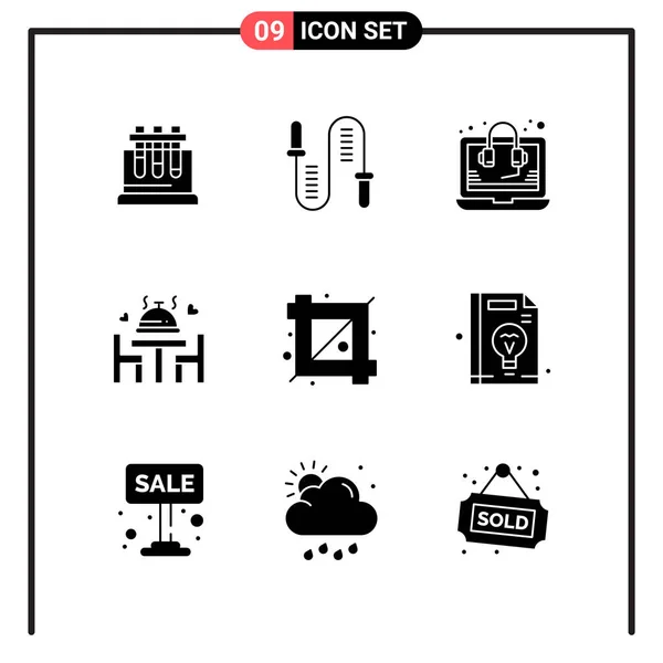 Conjunto Iconos Creativos Universales Simplemente Vector Ilustraciones Para Aplicaciones Web — Vector de stock