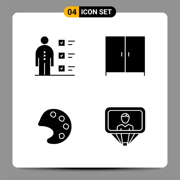 Conjunto Iconos Creativos Universales Simplemente Vector Ilustraciones Para Aplicaciones Web — Archivo Imágenes Vectoriales