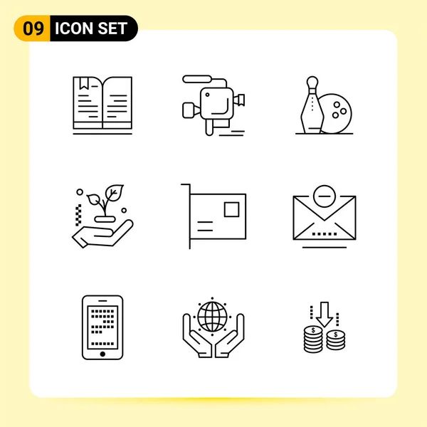 Conjunto Iconos Creativos Universales Simplemente Vector Ilustraciones Para Aplicaciones Web — Vector de stock