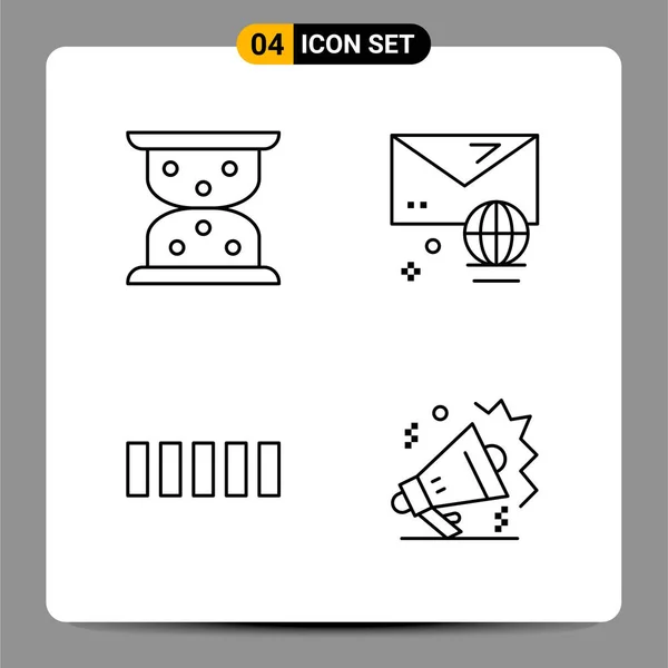 Conjunto Iconos Creativos Universales Simplemente Vector Ilustraciones Para Aplicaciones Web — Archivo Imágenes Vectoriales