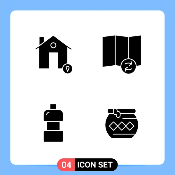 Conjunto Iconos Creativos Universales Simplemente Vector Ilustraciones Para Aplicaciones Web — Archivo Imágenes Vectoriales