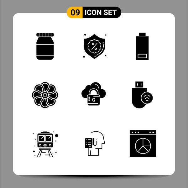 Conjunto Iconos Creativos Universales Simplemente Vector Ilustraciones Para Aplicaciones Web — Vector de stock