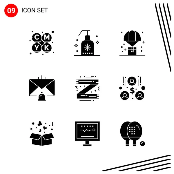 Conjunto Iconos Creativos Universales Simplemente Vector Ilustraciones Para Aplicaciones Web — Vector de stock