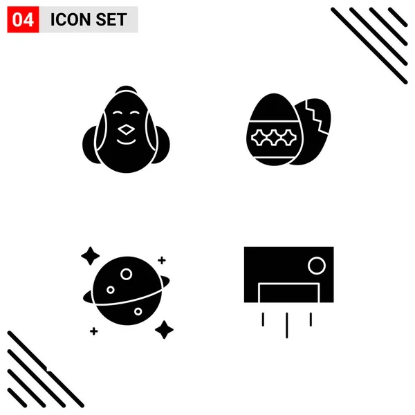 Conjunto Iconos Creativos Universales Simplemente Vector Ilustraciones Para Aplicaciones Web — Vector de stock