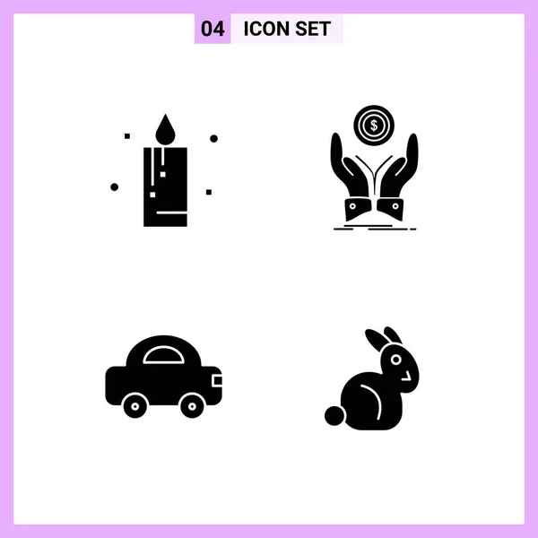 Set Dari Ikon Kreatif Universal Cukup Ilustrasi Vektor Untuk Aplikasi - Stok Vektor