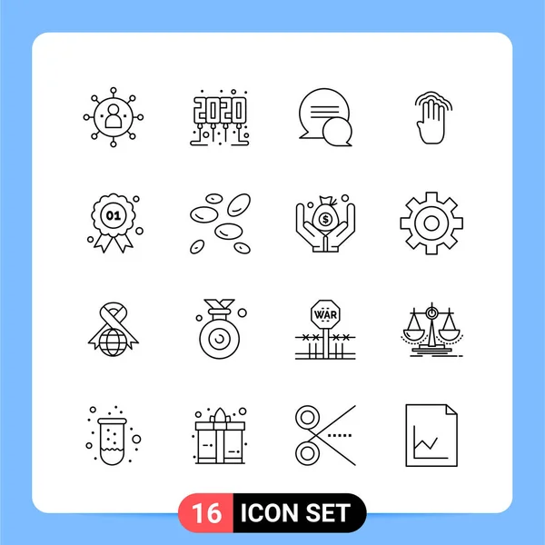 Conjunto Iconos Creativos Universales Simplemente Vector Ilustraciones Para Aplicaciones Web — Vector de stock