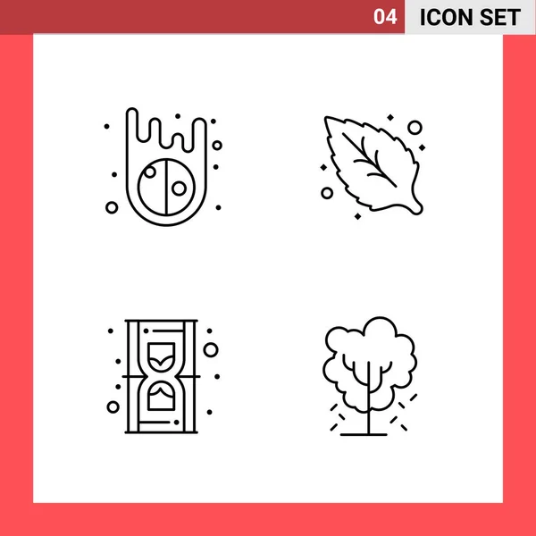 Conjunto Iconos Creativos Universales Simplemente Vector Ilustraciones Para Aplicaciones Web — Archivo Imágenes Vectoriales