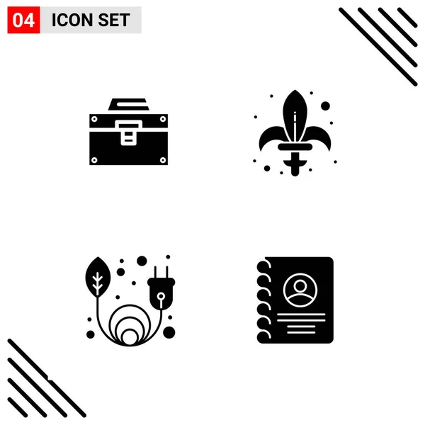 Conjunto Iconos Creativos Universales Simplemente Vector Ilustraciones Para Aplicaciones Web — Archivo Imágenes Vectoriales