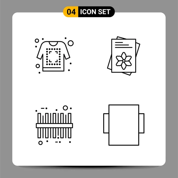 Set Universal Creative Icons Simply Vector Illustrations Web Mobile Apps — Stock Vector