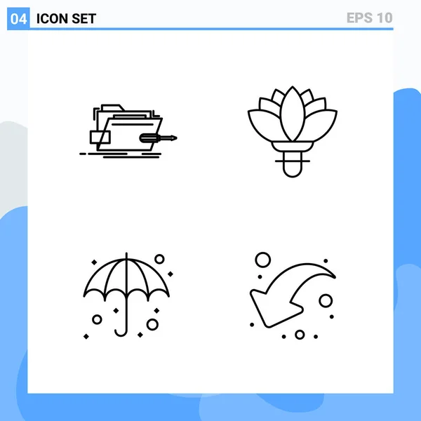 Set de 25 iconos de negocio universales Vector — Vector de stock