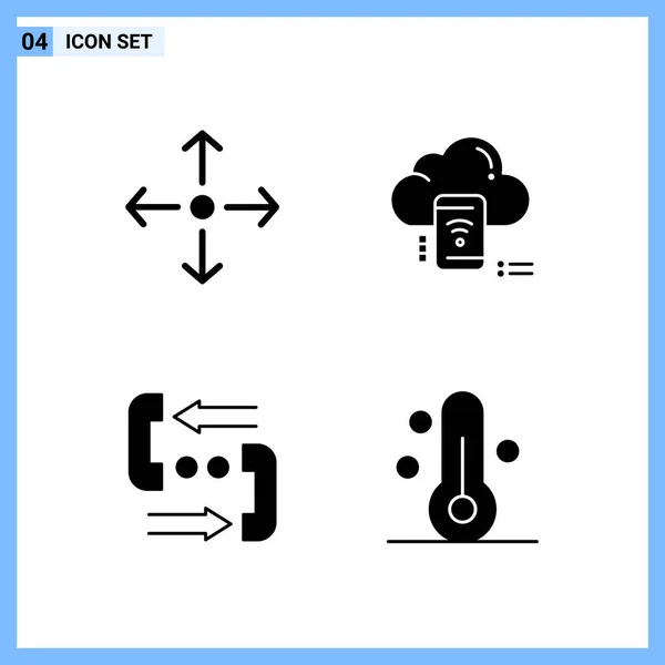 Set Universeller Kreativer Symbole Einfach Vektorillustrationen Für Web Und Mobile — Stockvektor