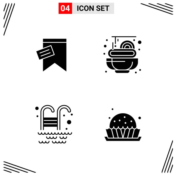 Conjunto Iconos Creativos Universales Simplemente Vector Ilustraciones Para Aplicaciones Web — Vector de stock