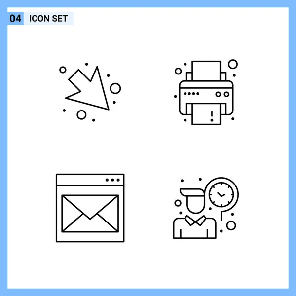 Set de 25 iconos de negocio universales Vector — Vector de stock