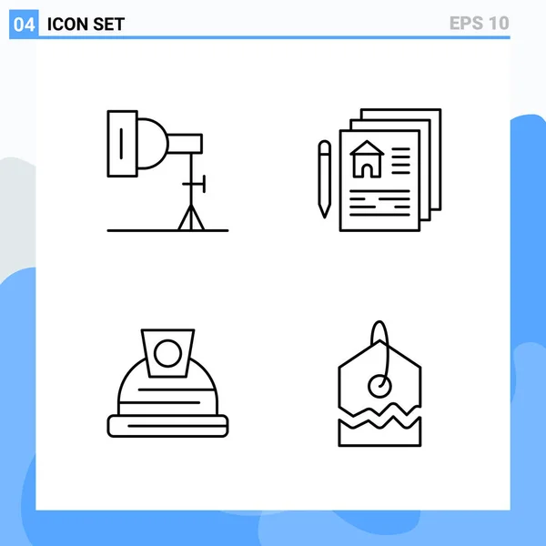 Set Universal Creative Icons Simply Vector Illustrations Web Mobile Apps — Stock Vector